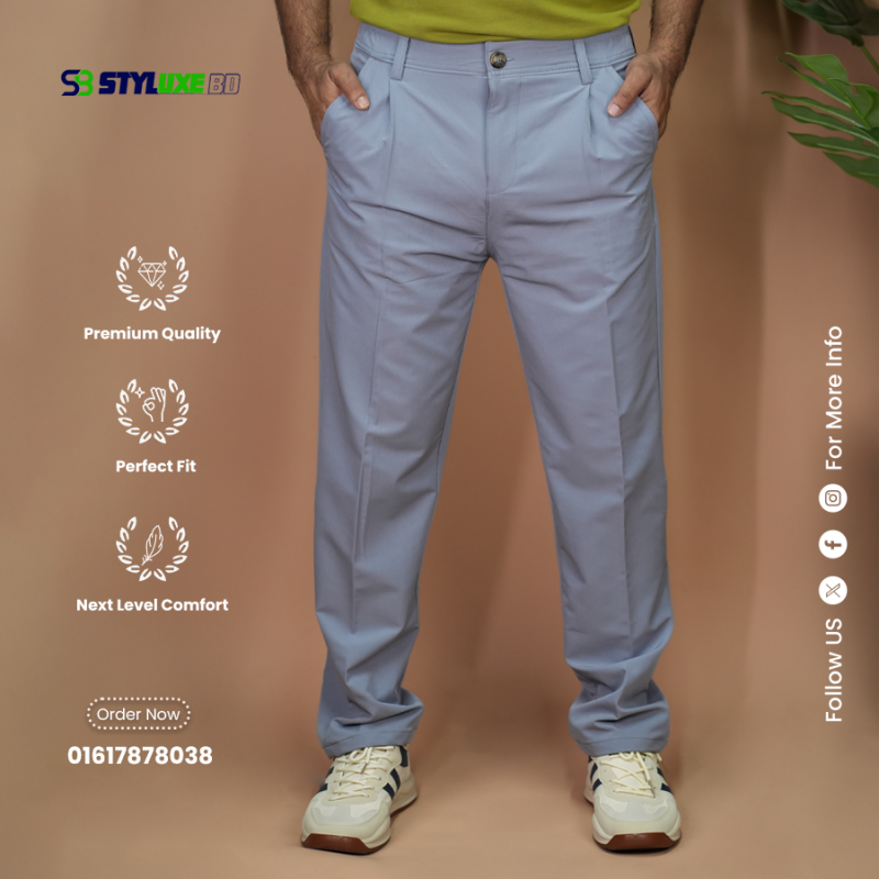 Korean Solid Color Pattern Ice Silk Pant