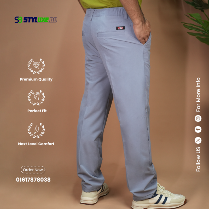 Korean Solid Color Pattern Ice Silk Pant